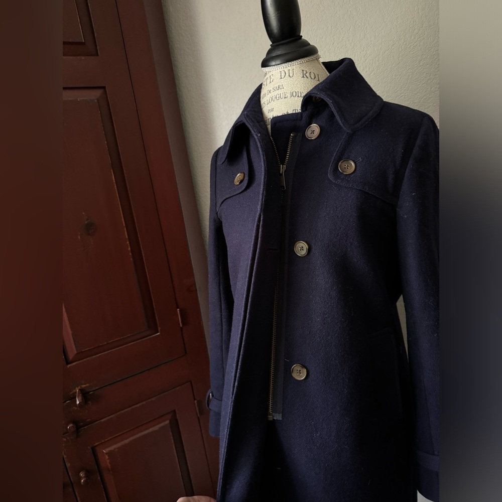 J. Crew Wood Blend Coat Size 6 - Picture 10 of 15
